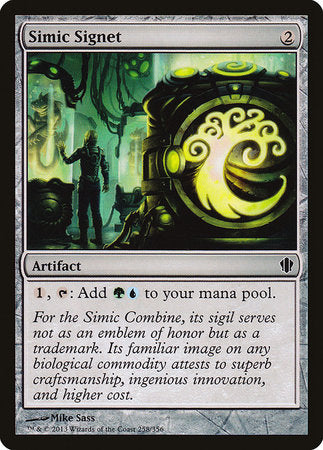 Simic Signet [Commander 2013] | Exor Games Truro