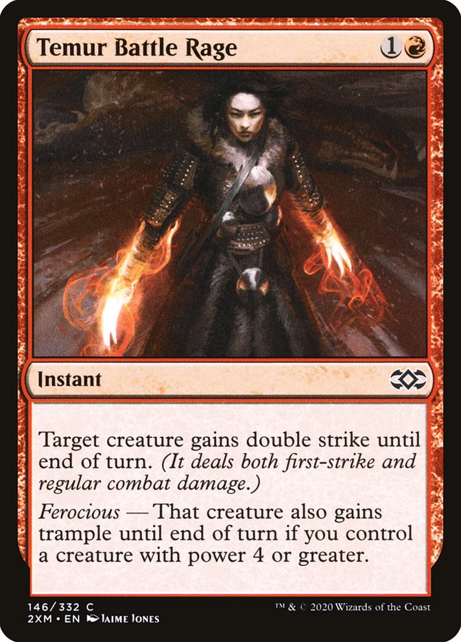 Temur Battle Rage [Double Masters] | Exor Games Truro