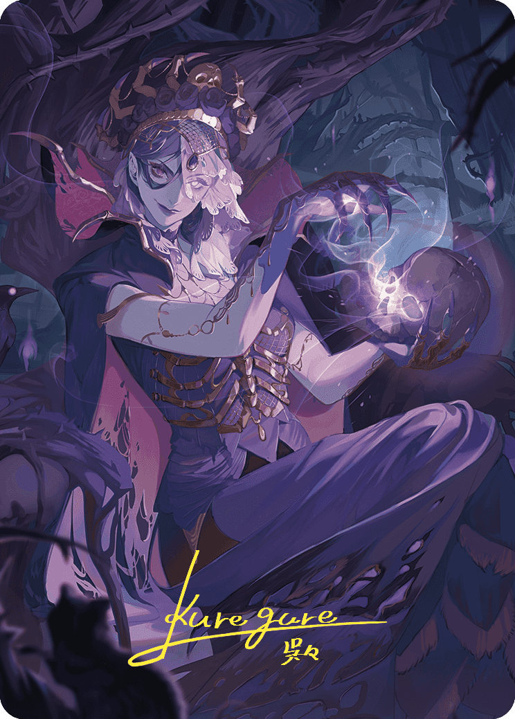 Necropotence Art Card (Gold-Stamped Signature) [Wilds of Eldraine Art Series] | Exor Games Truro