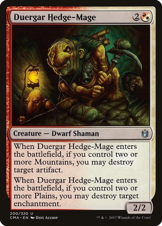 Duergar Hedge-Mage [Commander Anthology] | Exor Games Truro