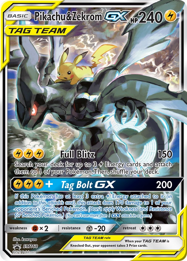 Pikachu & Zekrom GX (SM168) [Sun & Moon: Black Star Promos] | Exor Games Truro