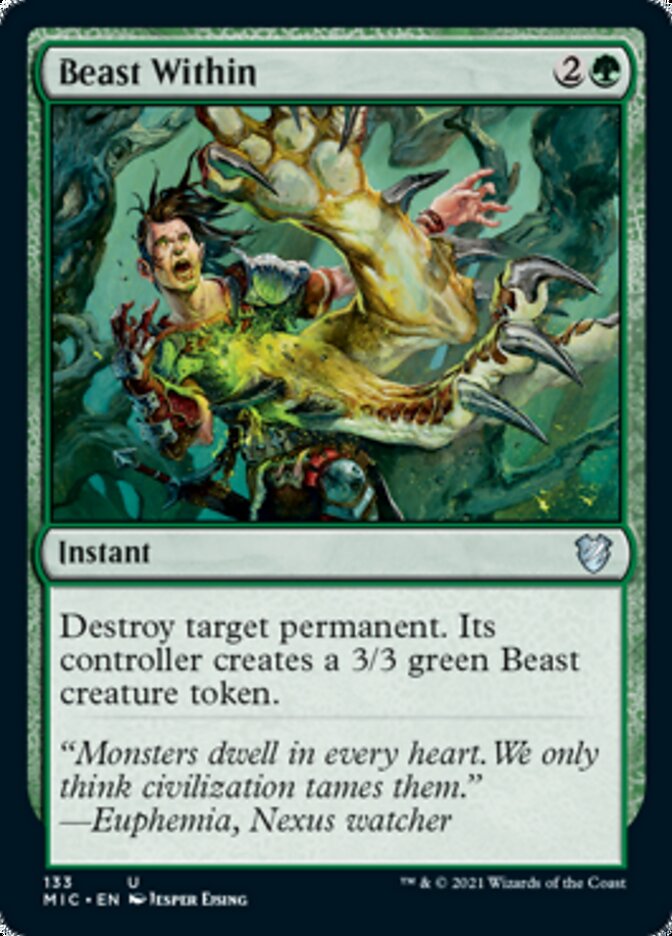 Beast Within [Innistrad: Midnight Hunt Commander] | Exor Games Truro