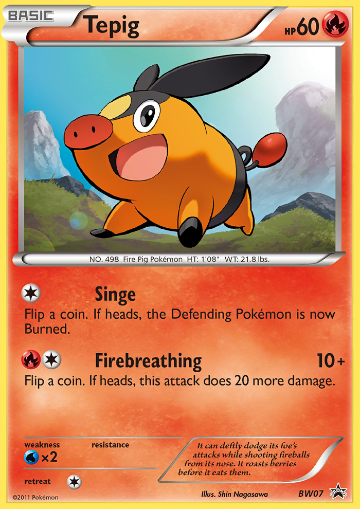 Tepig (BW07) [Black & White: Black Star Promos] | Exor Games Truro