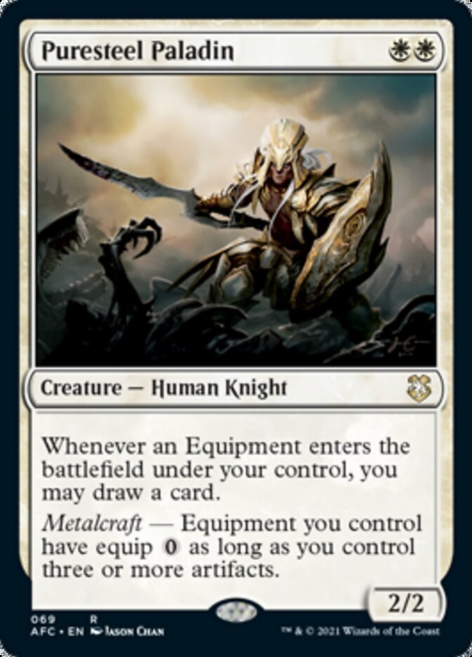 Puresteel Paladin [Dungeons & Dragons: Adventures in the Forgotten Realms Commander] | Exor Games Truro