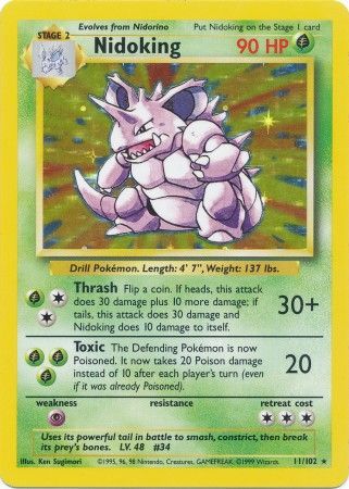 Nidoking (11/102) [Base Set Unlimited] | Exor Games Truro