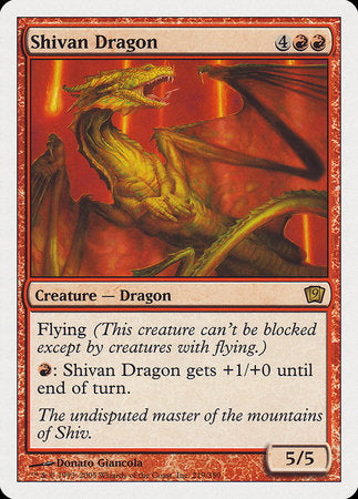 Shivan Dragon [Ninth Edition] | Exor Games Truro