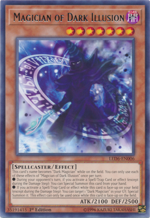 Magician of Dark Illusion [LED6-EN006] Rare | Exor Games Truro