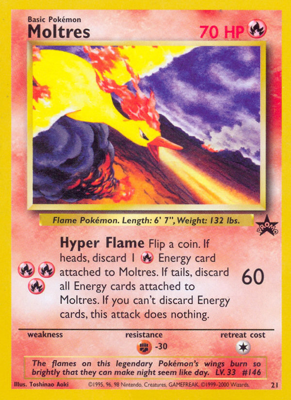 Moltres (21) [Wizards of the Coast: Black Star Promos] | Exor Games Truro