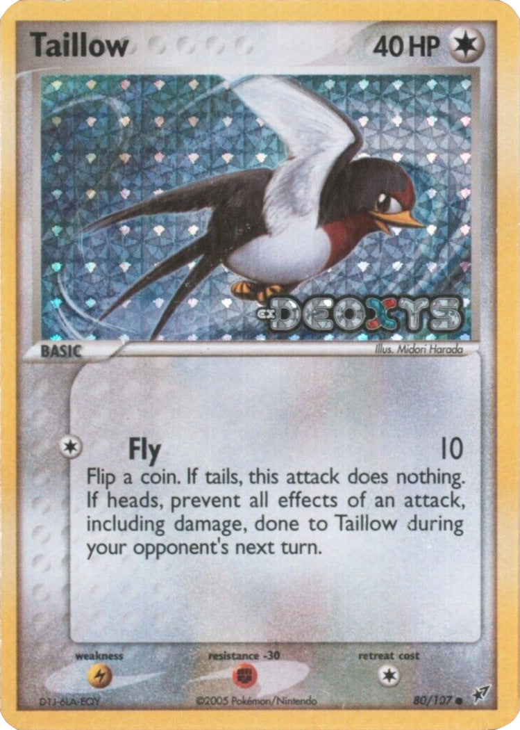 Taillow (80/107) (Stamped) [EX: Deoxys] | Exor Games Truro