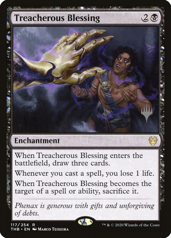 Treacherous Blessing (Promo Pack) [Theros Beyond Death Promos] | Exor Games Truro