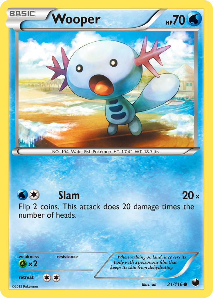 Wooper (21/116) [Black & White: Plasma Freeze] | Exor Games Truro