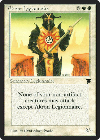 Akron Legionnaire [Legends] | Exor Games Truro