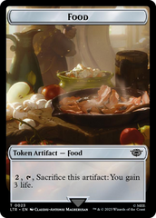 Treasure // Food (0023) Double-Sided Token (Surge Foil) [The Lord of the Rings: Tales of Middle-Earth Tokens] | Exor Games Truro