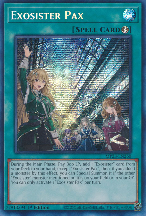 Exosister Pax [MP23-EN260] Prismatic Secret Rare | Exor Games Truro