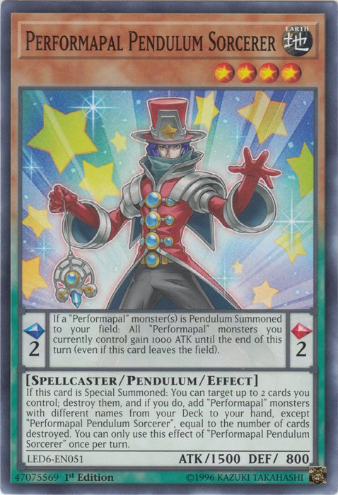 Performapal Pendulum Sorcerer [LED6-EN051] Common | Exor Games Truro