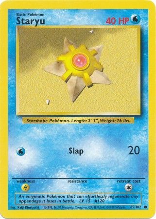 Staryu (65/102) [Base Set Unlimited] | Exor Games Truro