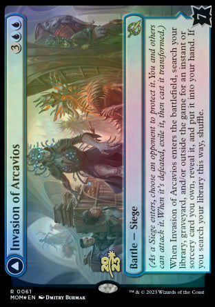 Invasion of Arcavios // Invocation of the Founders [March of the Machine Prerelease Promos] | Exor Games Truro