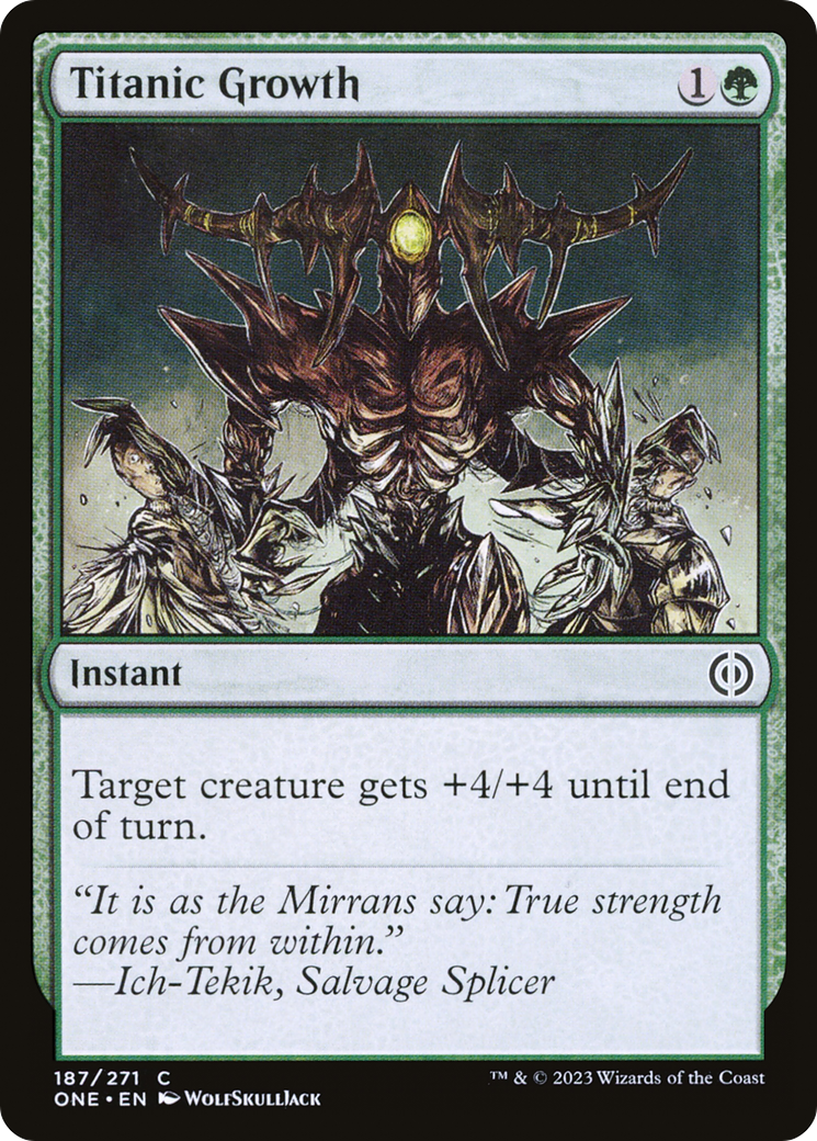 Titanic Growth [Phyrexia: All Will Be One] | Exor Games Truro