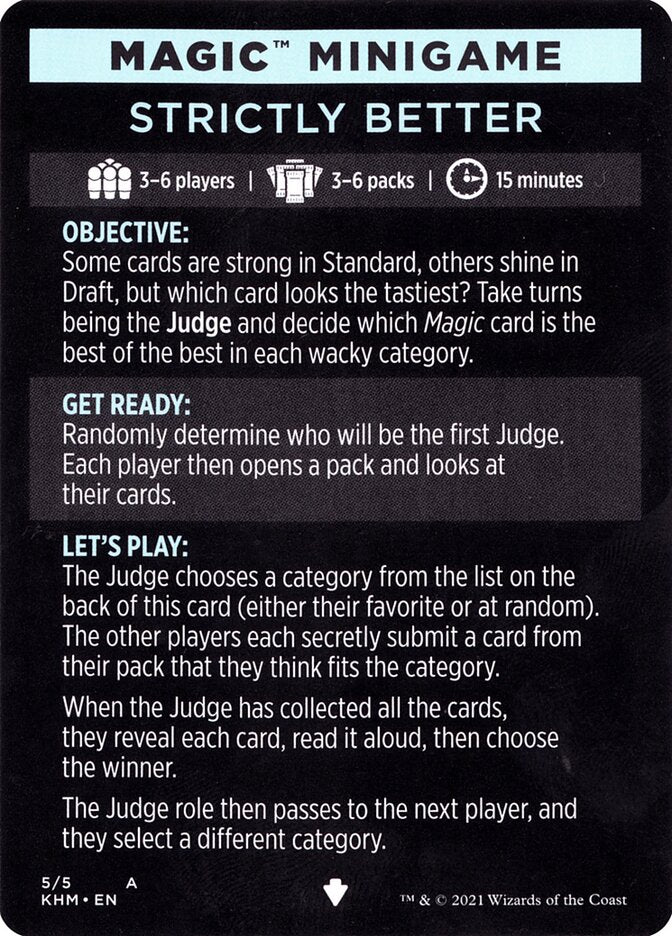 Strictly Better (Magic Minigame) [Kaldheim Minigame] | Exor Games Truro