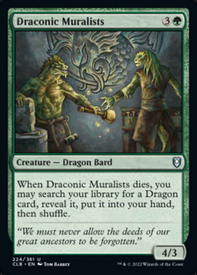 Draconic Muralists [Commander Legends: Battle for Baldur's Gate] | Exor Games Truro