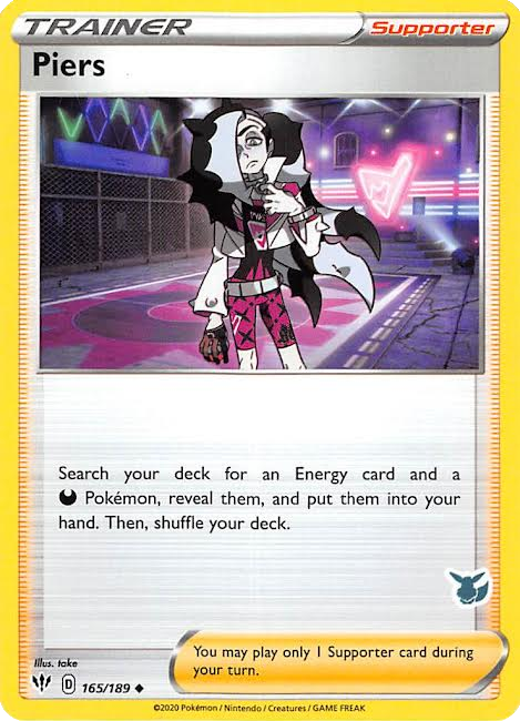 Piers (165/189) (Eevee Deck) [Battle Academy 2022] | Exor Games Truro