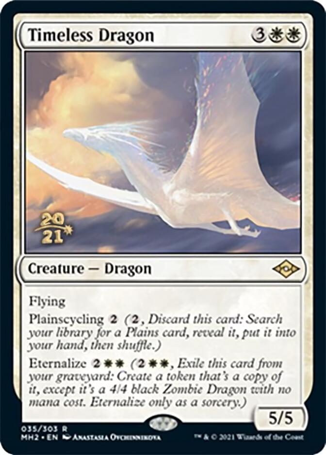 Timeless Dragon [Modern Horizons 2 Prerelease Promos] | Exor Games Truro