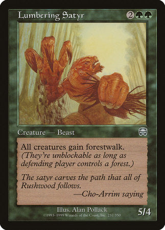 Lumbering Satyr [Mercadian Masques] | Exor Games Truro
