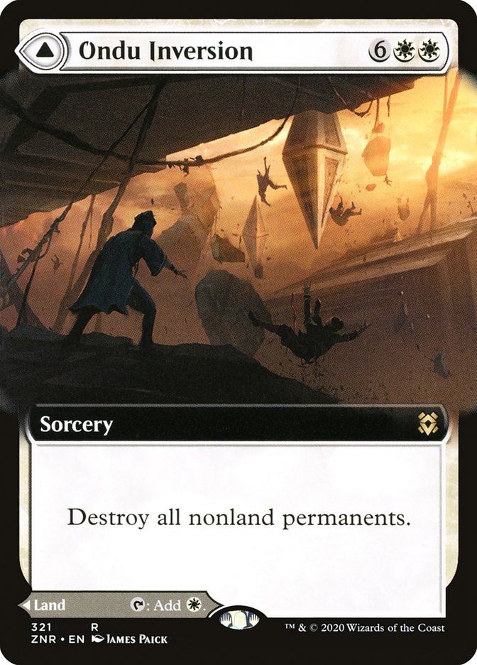 Ondu Inversion // Ondu Skyruins (Extended Art) [Zendikar Rising] | Exor Games Truro
