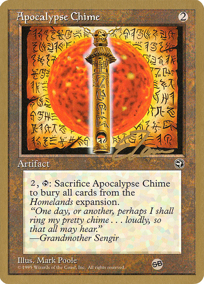 Apocalypse Chime (Eric Tam) (SB) [Pro Tour Collector Set] | Exor Games Truro