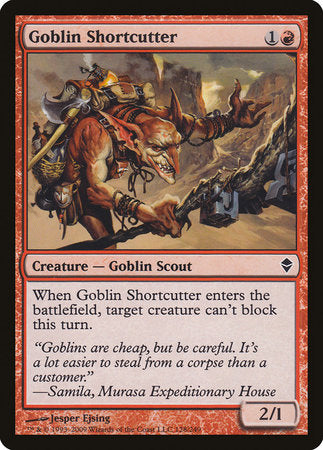 Goblin Shortcutter [Zendikar] | Exor Games Truro