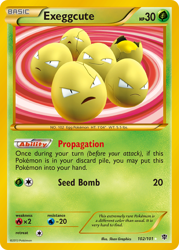 Exeggcute (102/101) [Black & White: Plasma Blast] | Exor Games Truro