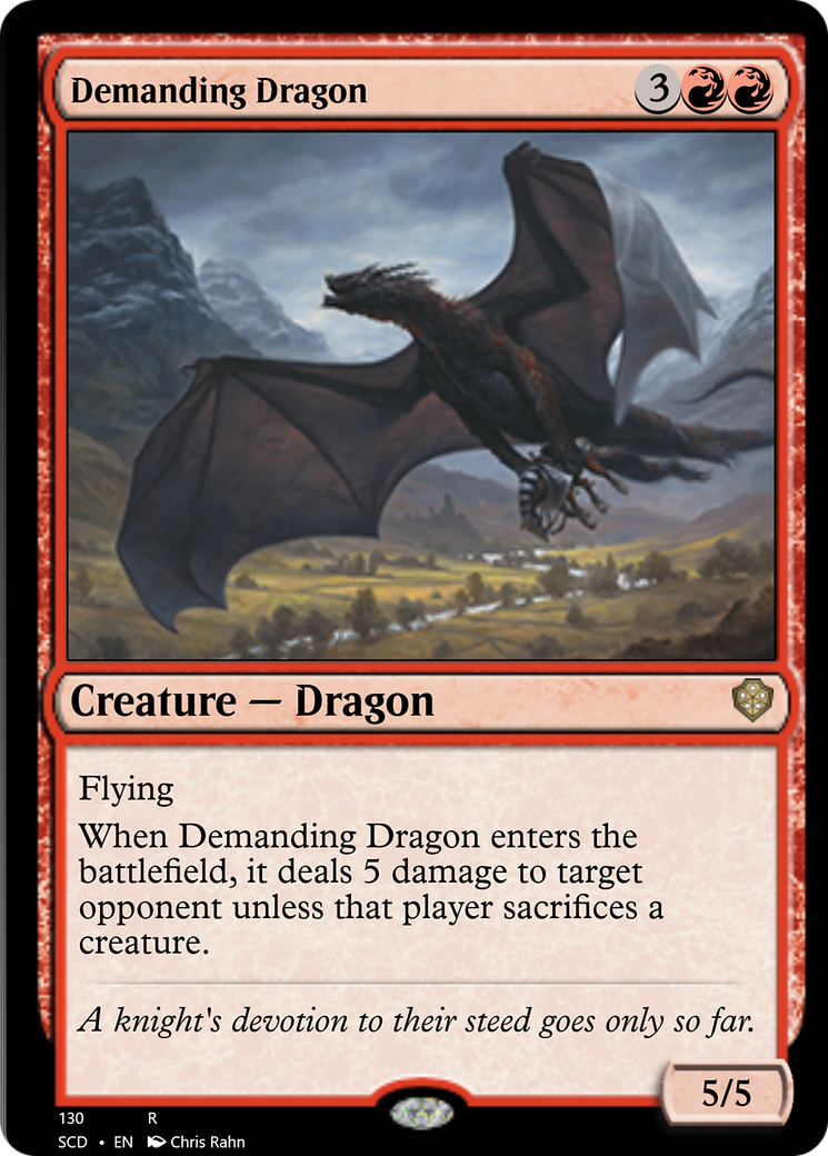 Demanding Dragon [Starter Commander Decks] | Exor Games Truro