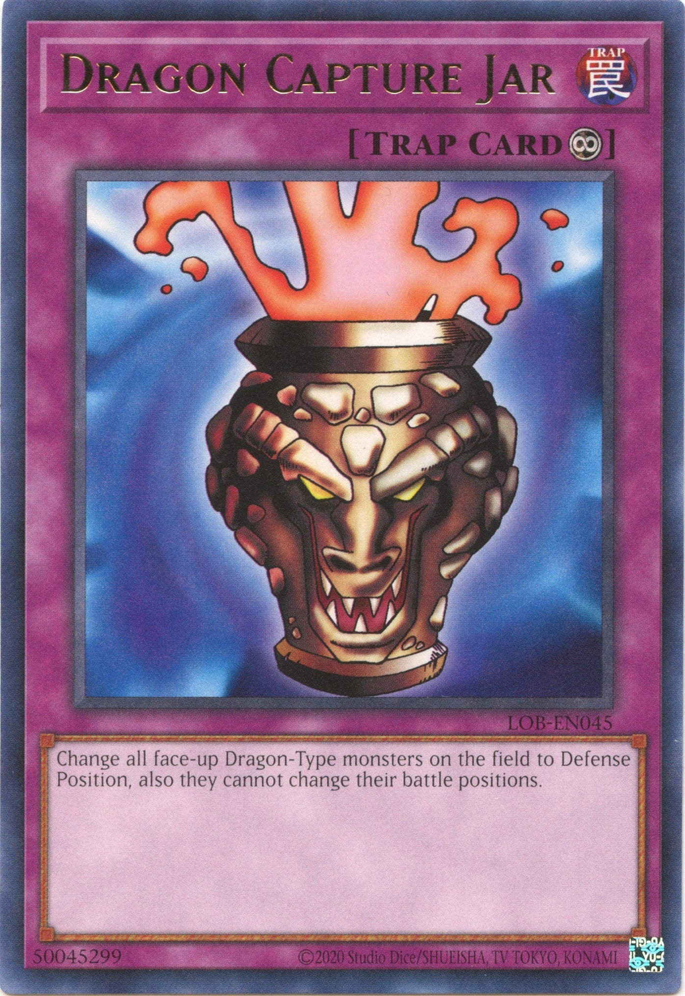 Dragon Capture Jar (25th Anniversary) [LOB-EN045] Rare | Exor Games Truro