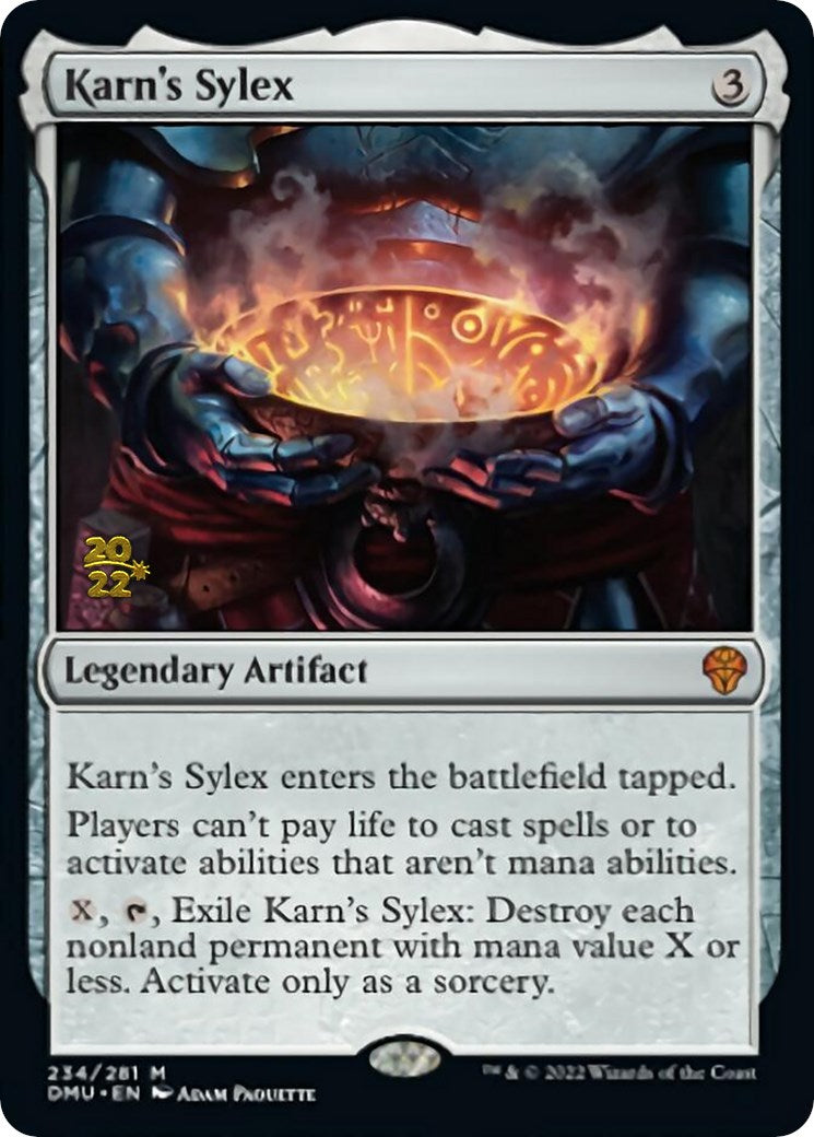 Karn's Sylex [Dominaria United Prerelease Promos] | Exor Games Truro