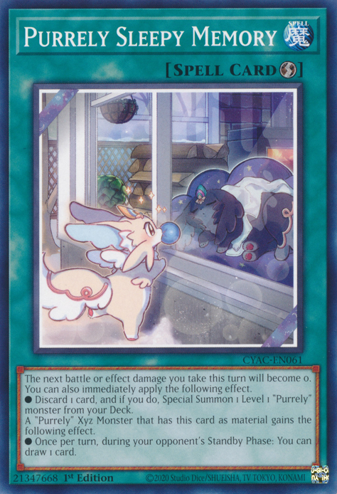 Purrely Sleepy Memory [CYAC-EN061] Common | Exor Games Truro