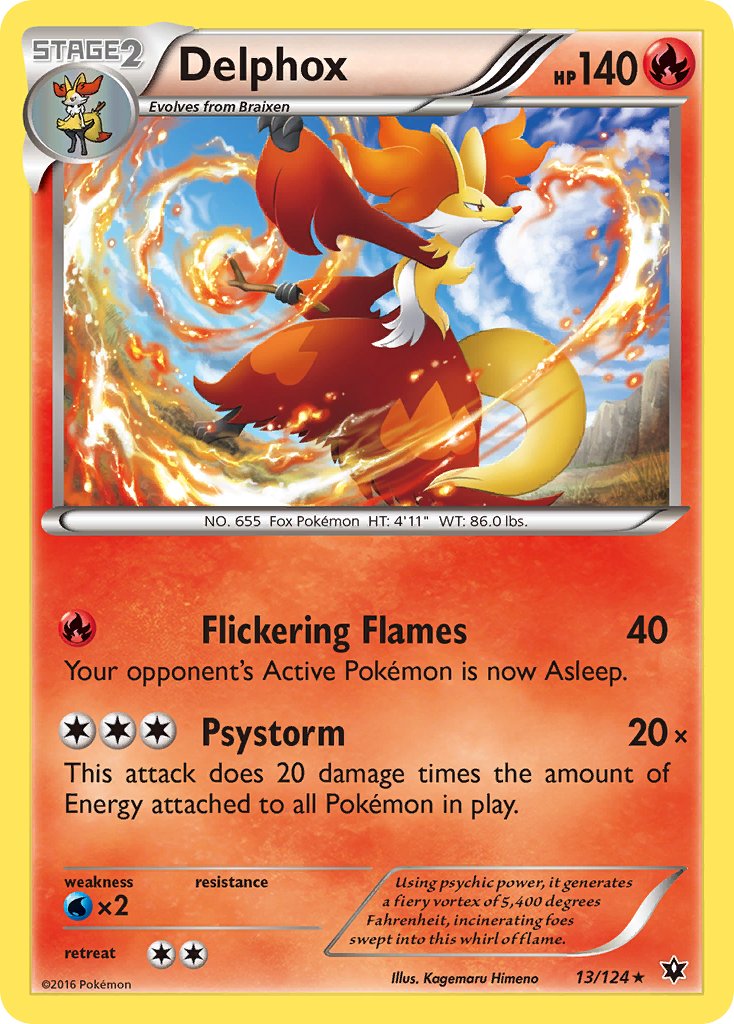 Delphox (13/124) (Theme Deck Exclusive) [XY: Fates Collide] | Exor Games Truro