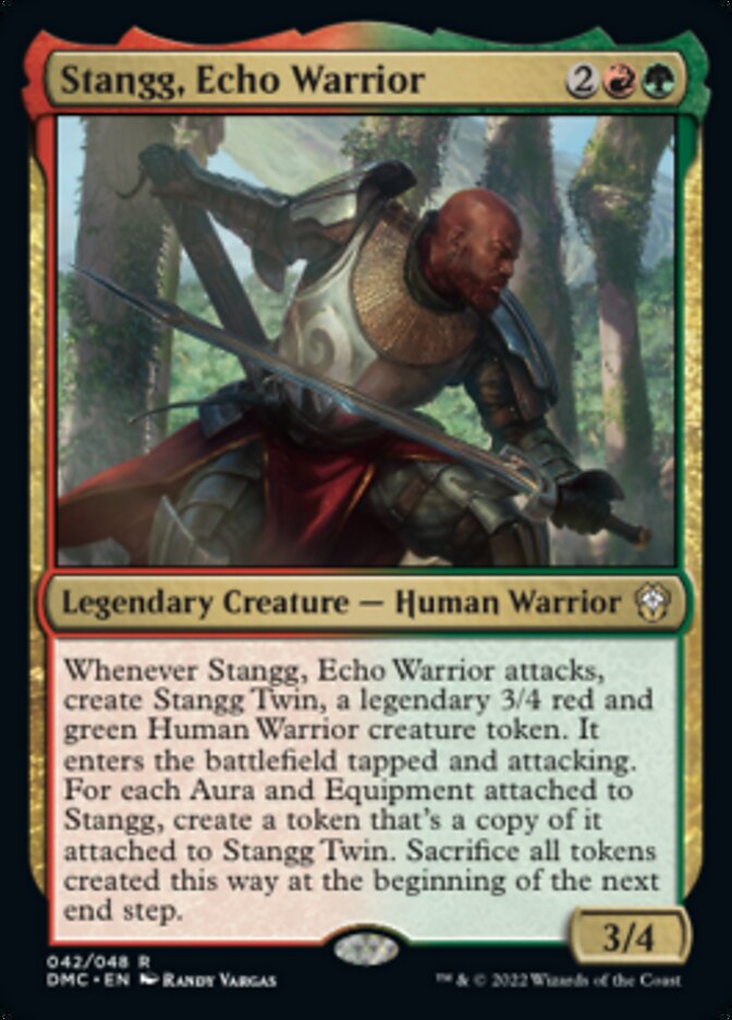 Stangg, Echo Warrior [Dominaria United Commander] | Exor Games Truro