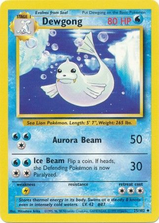 Dewgong (25/102) [Base Set Unlimited] | Exor Games Truro