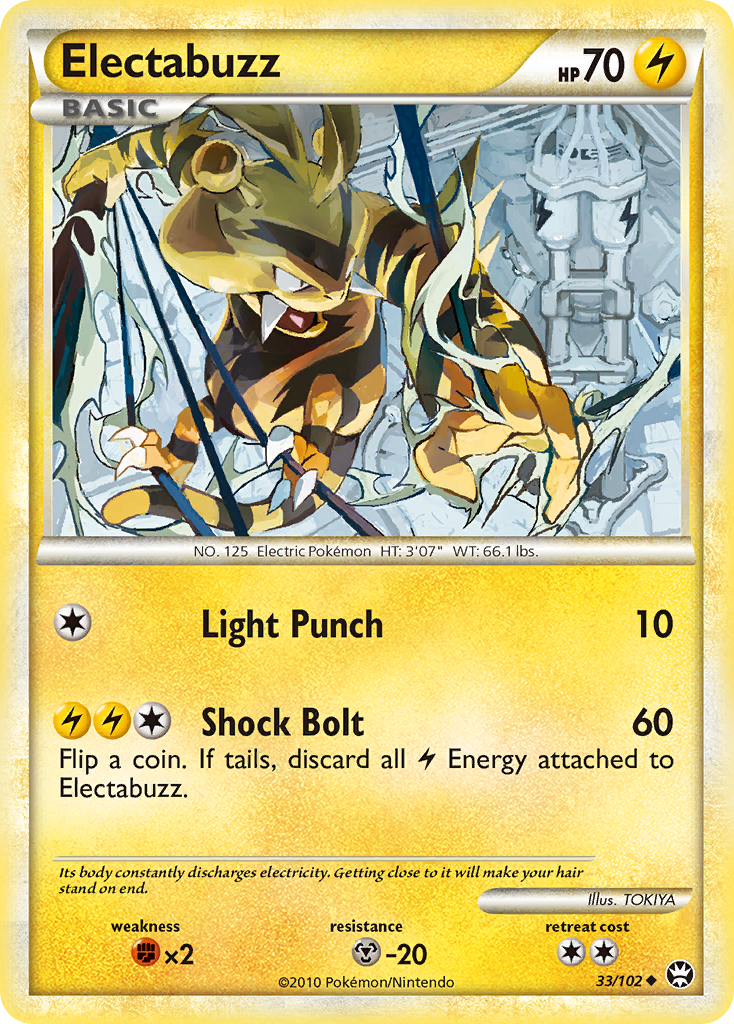 Electabuzz (33/102) [HeartGold & SoulSilver: Triumphant] | Exor Games Truro