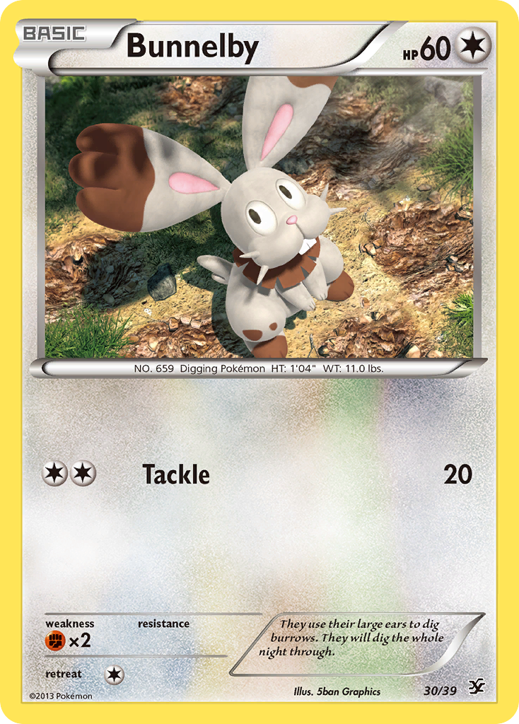 Bunnelby (30/39) [XY: Kalos Starter Set] | Exor Games Truro