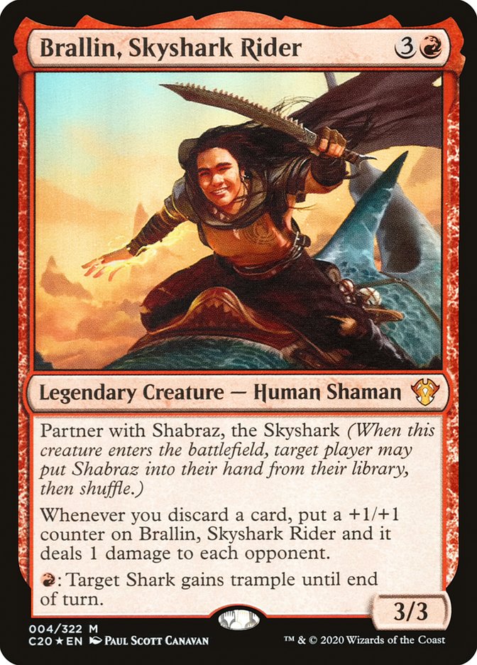 Brallin, Skyshark Rider [Commander 2020] | Exor Games Truro