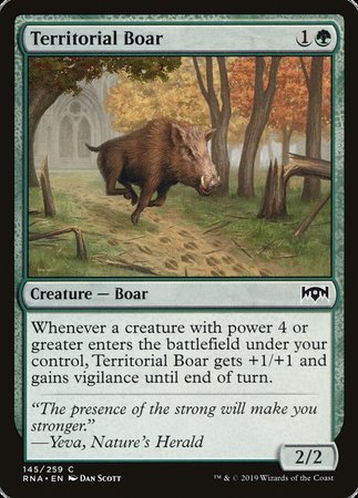 Territorial Boar [Ravnica Allegiance] | Exor Games Truro