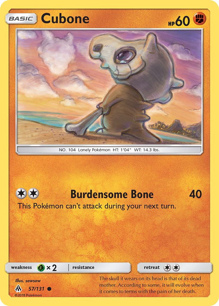 Cubone (57/131) [Sun & Moon: Forbidden Light] | Exor Games Truro