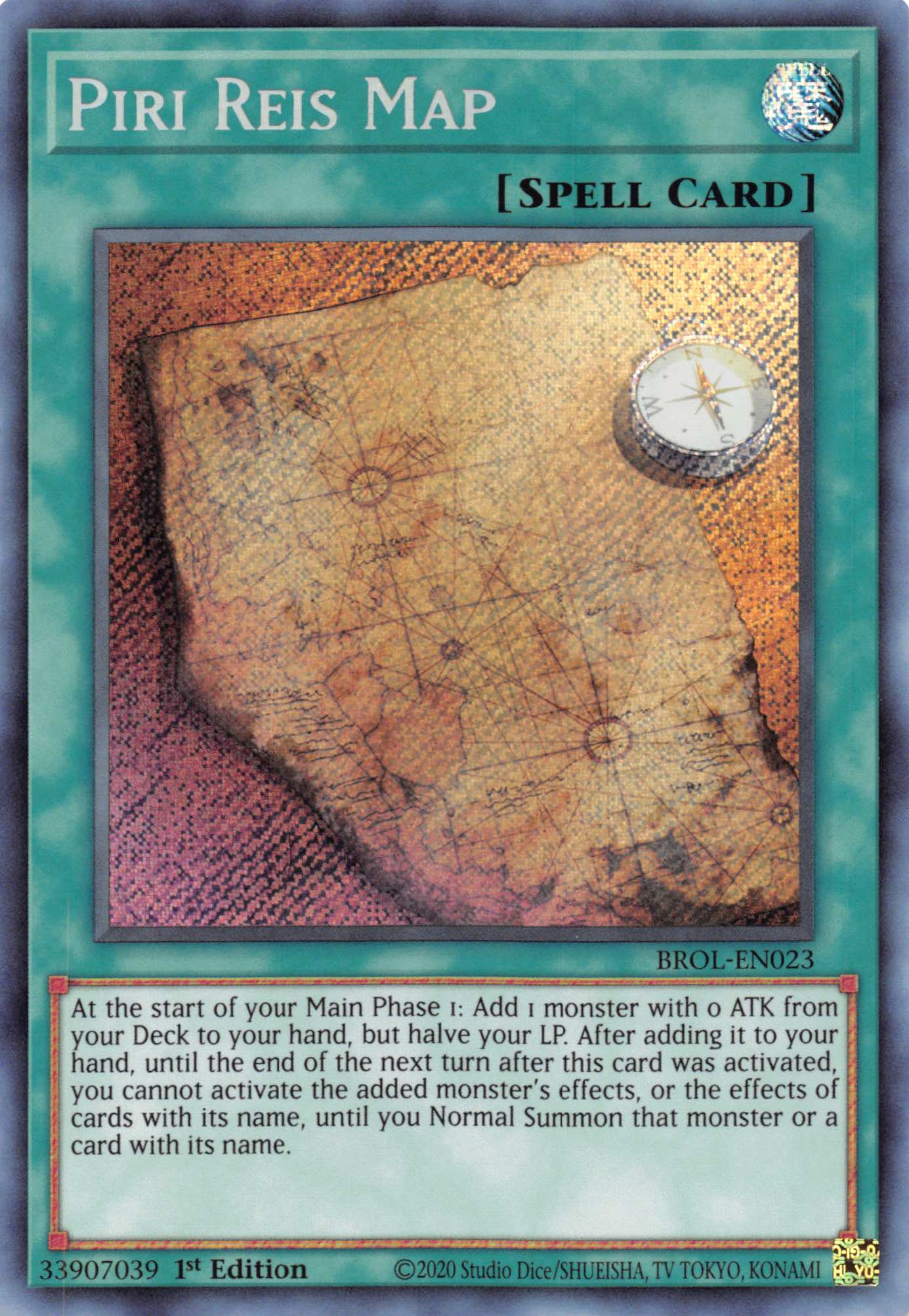 Piri Reis Map [BROL-EN023] Secret Rare | Exor Games Truro