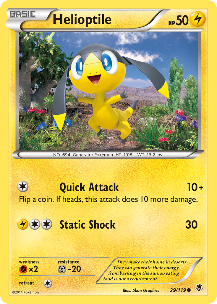 Helioptile (29/119) [XY: Phantom Forces] | Exor Games Truro