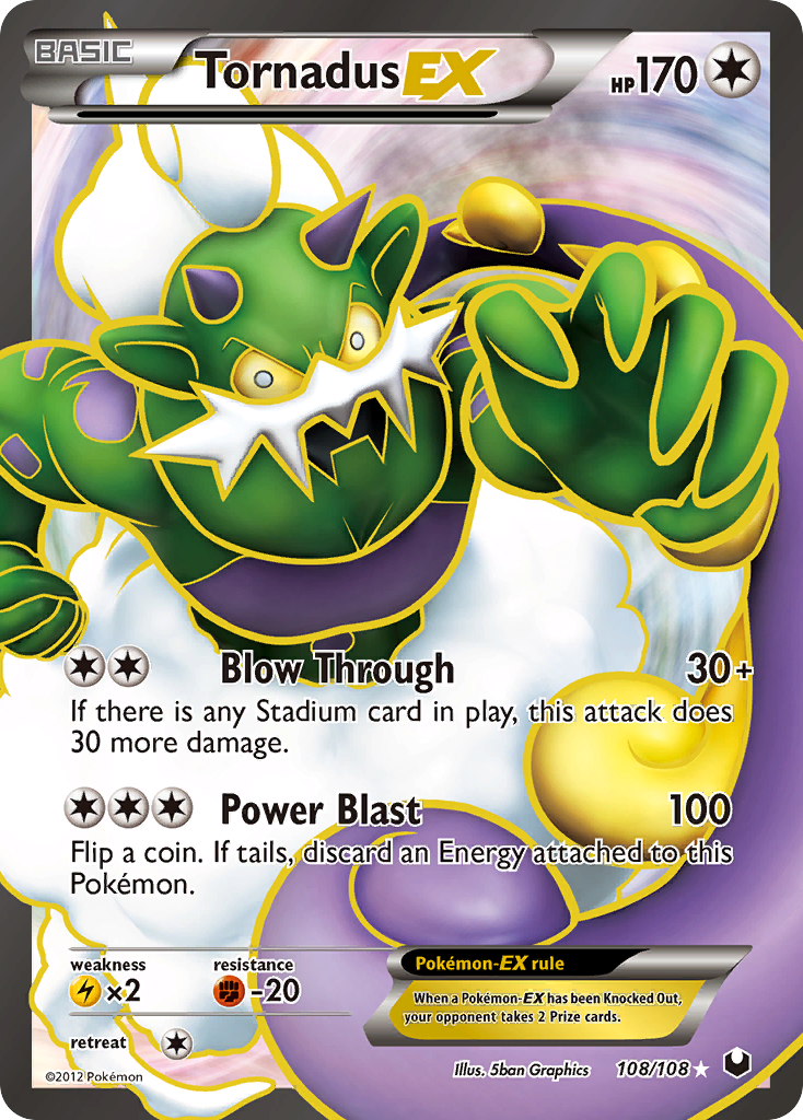 Tornadus EX (108/108) [Black & White: Dark Explorers] | Exor Games Truro