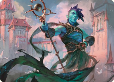 Haughty Djinn Art Card [Dominaria United Art Series] | Exor Games Truro