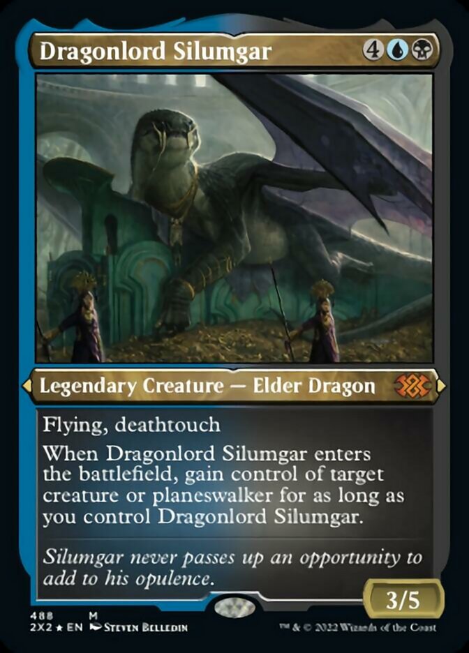 Dragonlord Silumgar (Foil Etched) [Double Masters 2022] | Exor Games Truro