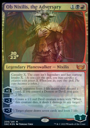 Ob Nixilis, the Adversary [Streets of New Capenna Prerelease Promos] | Exor Games Truro