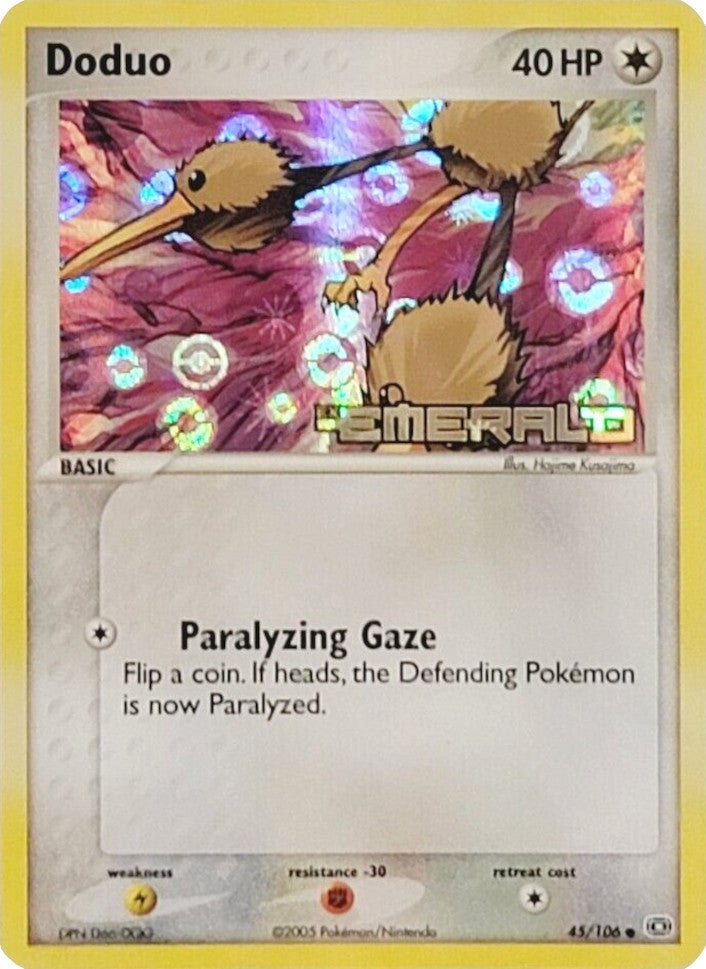 Doduo (45/106) (Stamped) [EX: Emerald] | Exor Games Truro